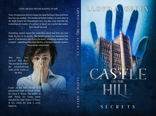a dark castle teenager with hands on mouth