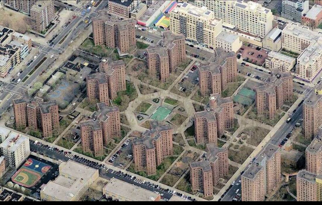 Aerial view of Foster Projects