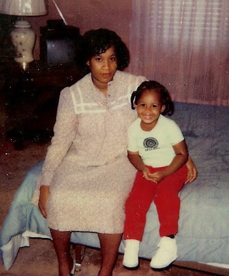 Danielle age four with pregnant mommy Wendy