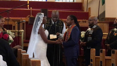 The wedding of April and Ciaseem Andrews