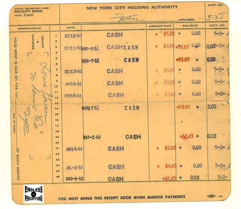 Foster houses rentbook 1960