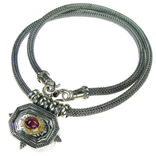 Necklace with ruby