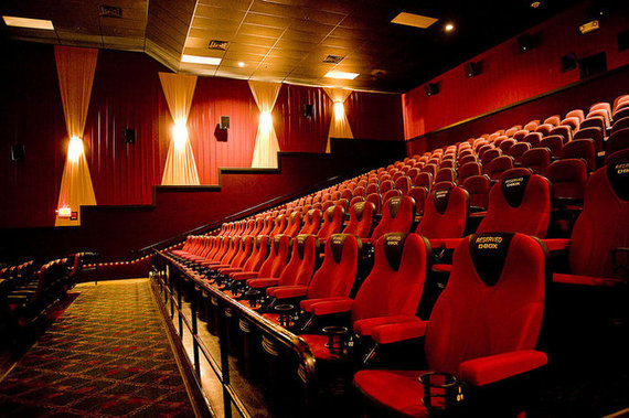 rows of movie chairs